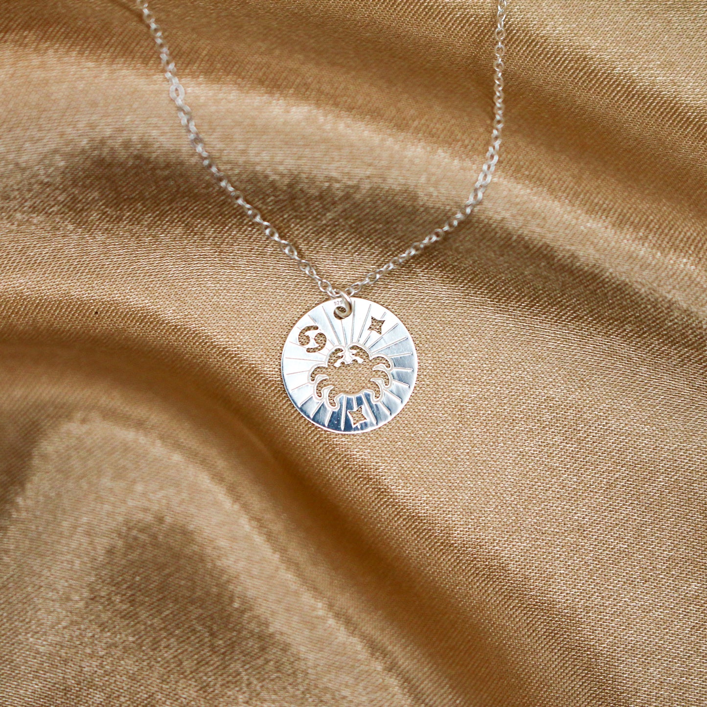 Cancer Silver Necklace