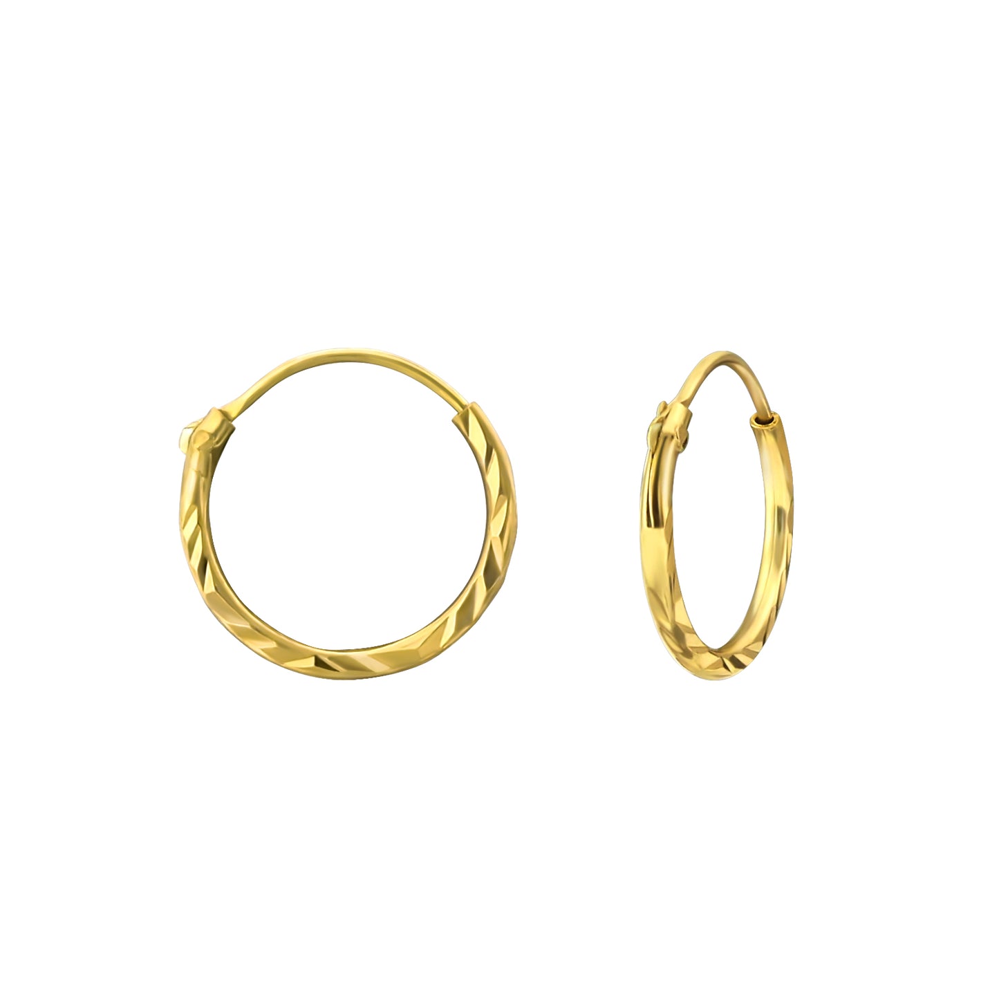 Marguerite Hoop Earrings