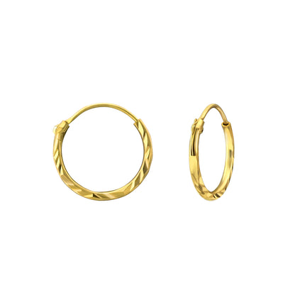 Marguerite Hoop Earrings