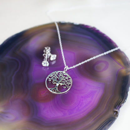 Tree of Life Gift Set Silver