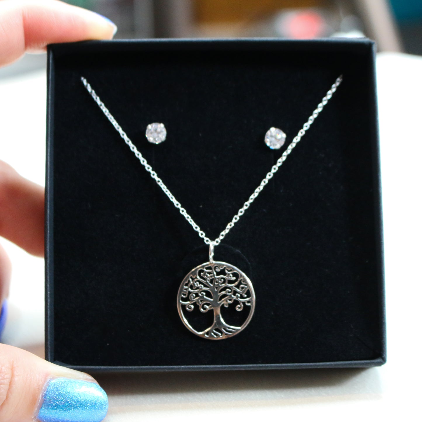 Tree of Life Gift Set Silver