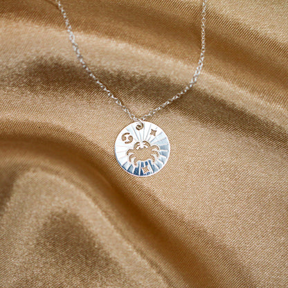 Cancer Silver Necklace