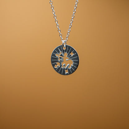 Sagittarius Silver Necklace