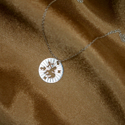 Sagittarius Silver Necklace