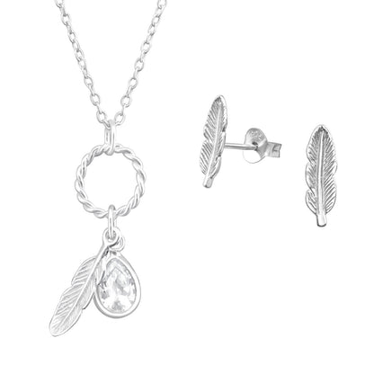 Seraphina & Feather Studs Gift Set